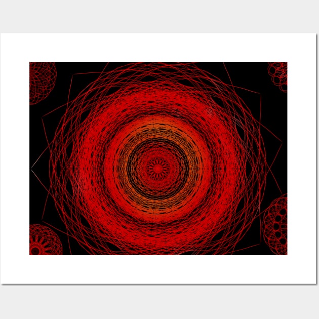 Red Wheel Wall Art by MikeMeineArts